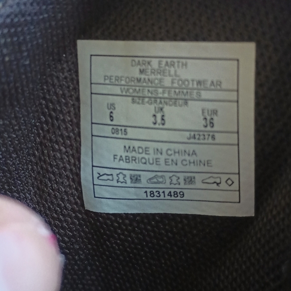 Merrell Womens Dark Earth Waterproof Boots Size 6 Knee High Lace Up Tweed - Picture 11 of 14